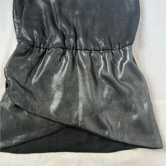 NWT Suite Blanco Woman Silver Black Mini Dress Size M Holidays Party Cocktail - Picture 7 of 11